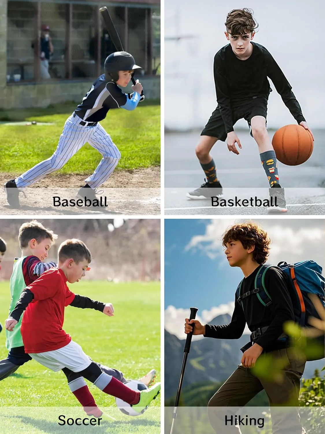 2T to Youth Boys Compression Shirt Toddler Kids Long Sleeve Baseball Football Undershirt Girls Quick Dry Athletic Base Layer