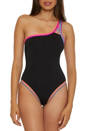 ASYMMETRICAL ONE PIECE BLACK