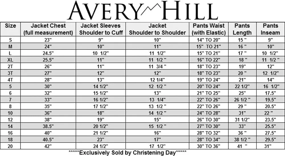 Avery Hill Boys Formal 5 Piece Suit with Shirt and Vest