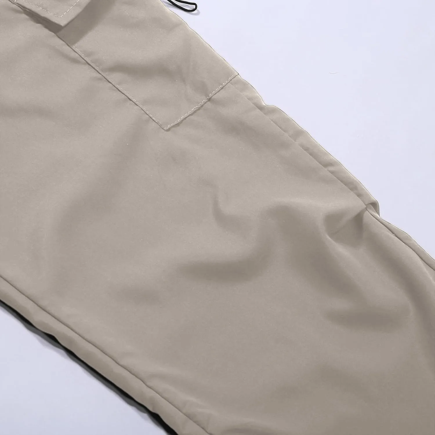 Baggy Parachute Pants for Women Elastic High Waist Lounge Cargo Pants Multiple Pockets Jogger Y2K Quick Dry Pant