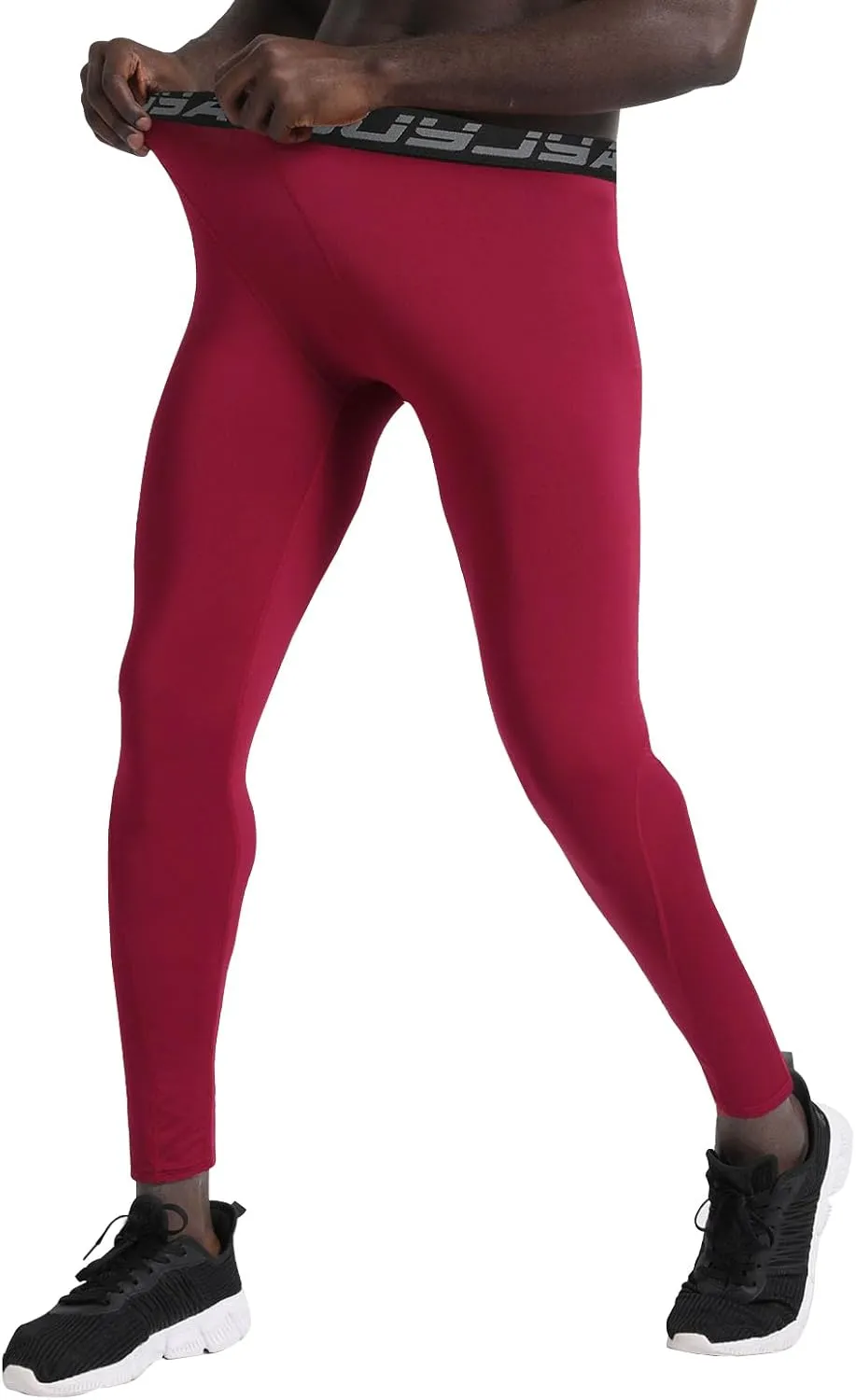 BUYJYA 3 or 5 Pack Men's Compression Pants Running Tights Workout Leggings Athletic Cool Dry Yoga Gym Clothes Gift
