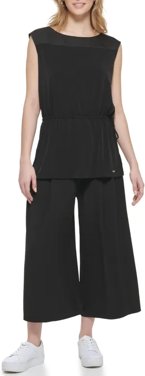 Calvin Klein Women's Knit with Draw String Sleeveless