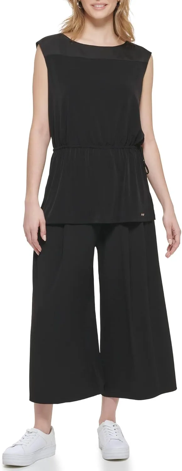 Calvin Klein Women's Knit with Draw String Sleeveless