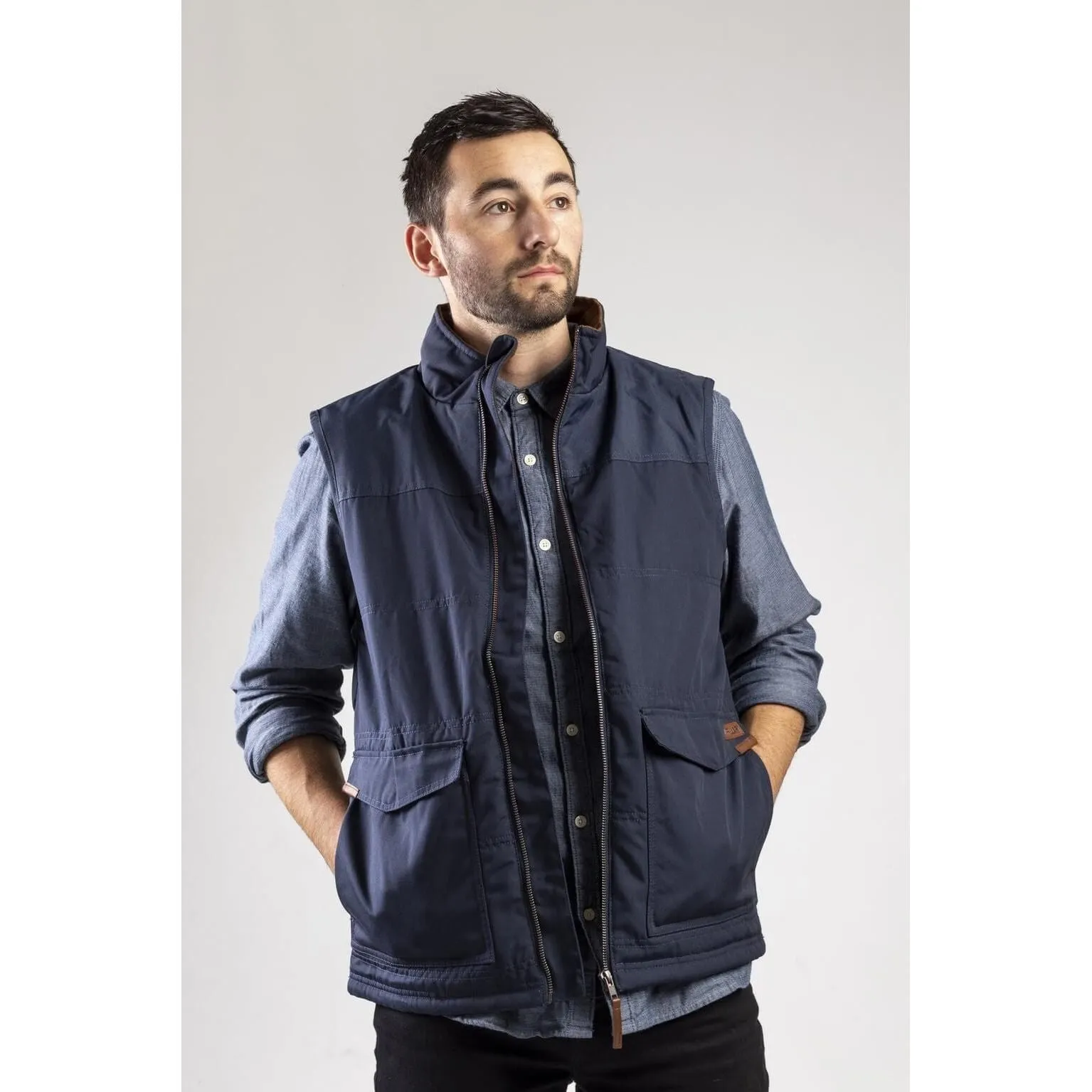 Caterpillar Ag Zip-Up Gilet Vest Mens