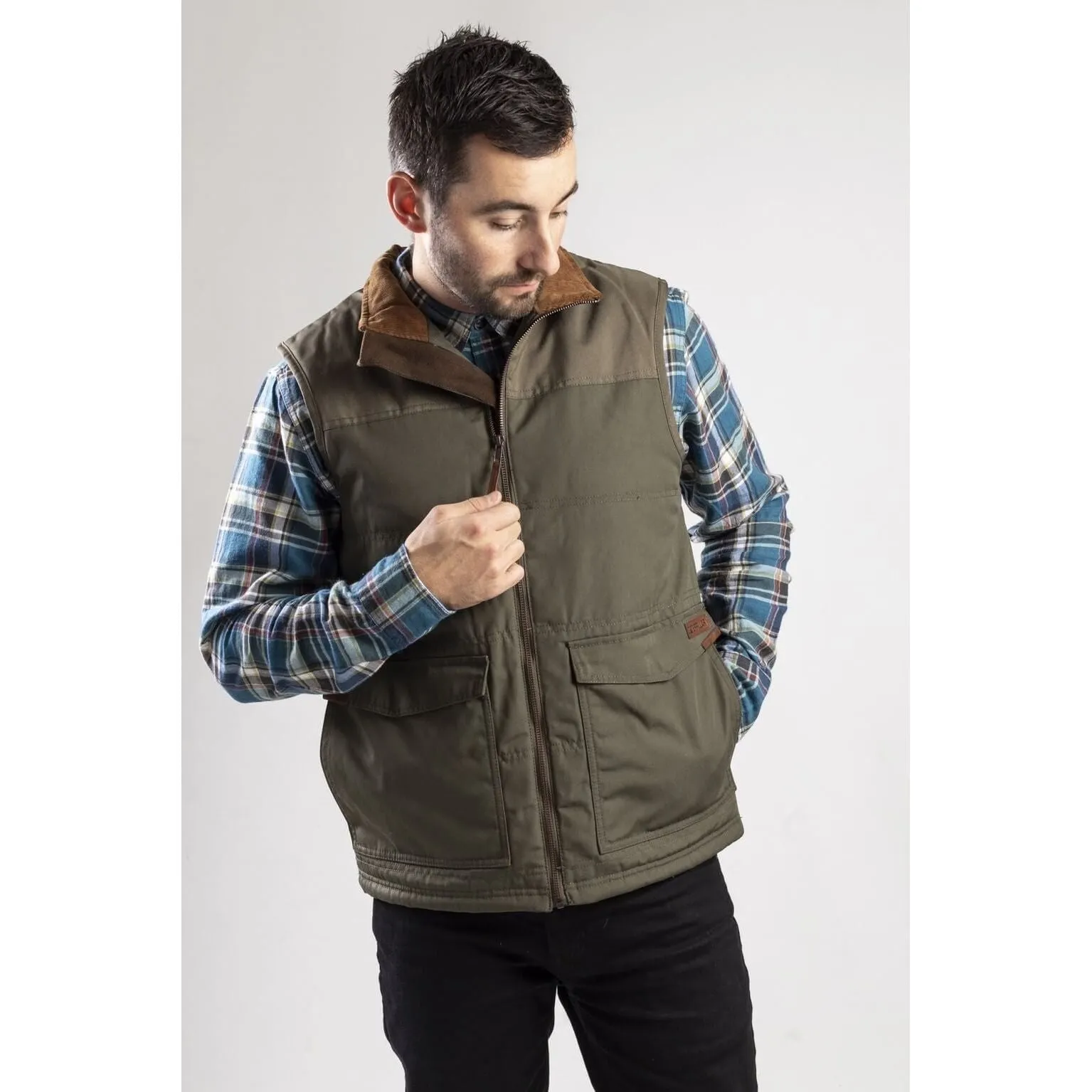Caterpillar Ag Zip-Up Gilet Vest Mens