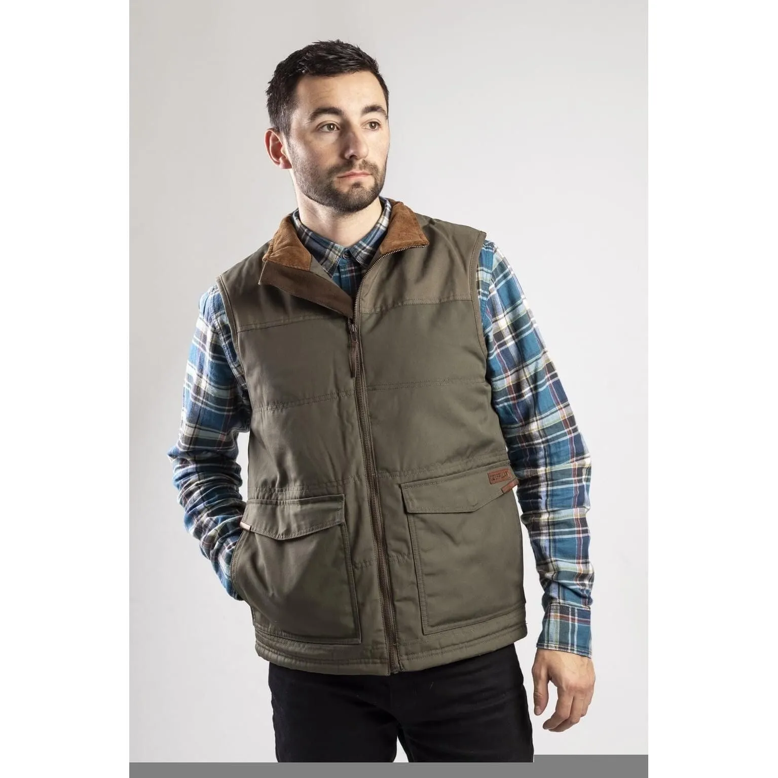 Caterpillar Ag Zip-Up Gilet Vest Mens