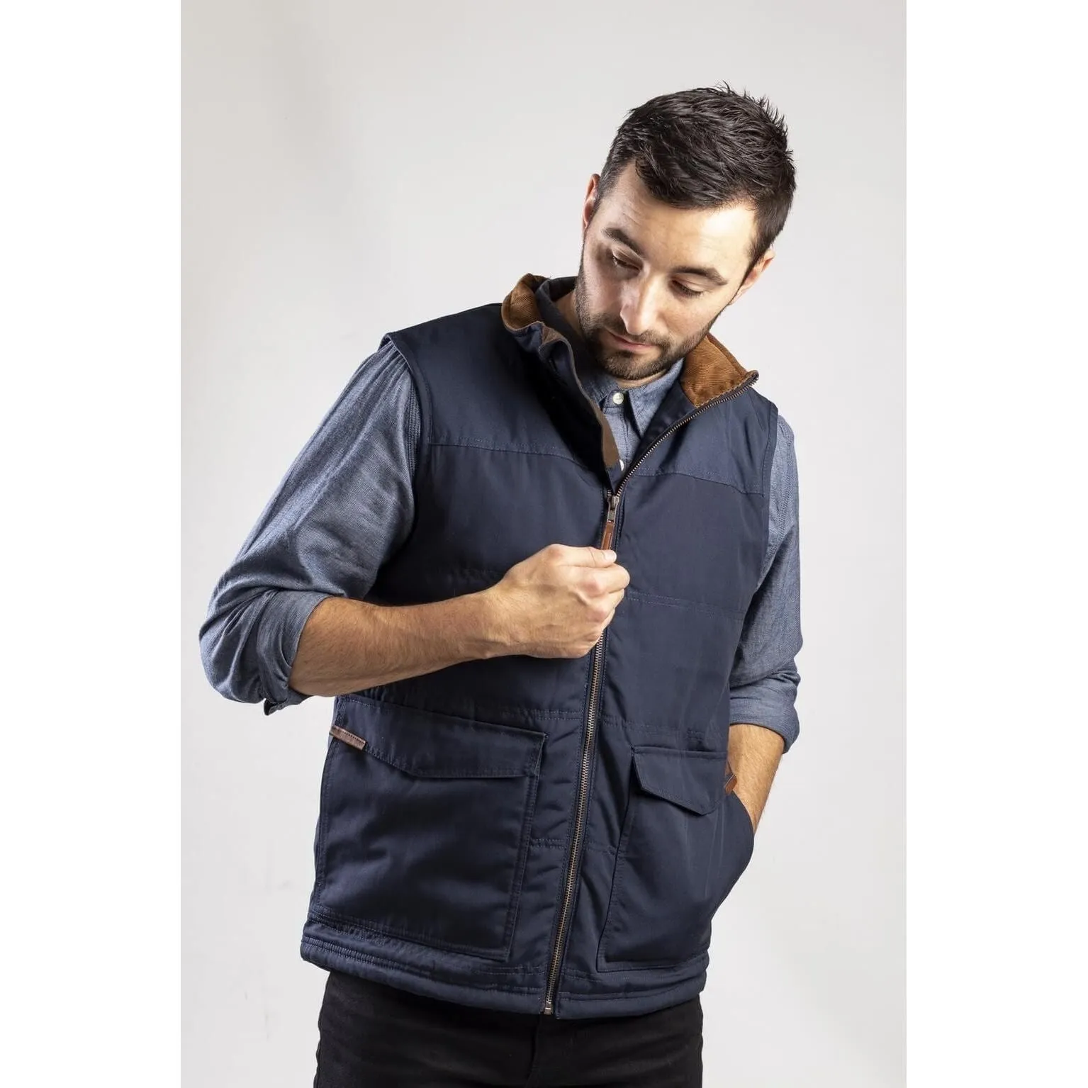 Caterpillar Ag Zip-Up Gilet Vest Mens