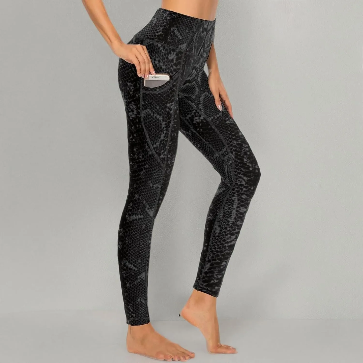 Cerburny High Waisted Exercise Yoga Pants with Pockets Workout Leggings for Women Running Pants