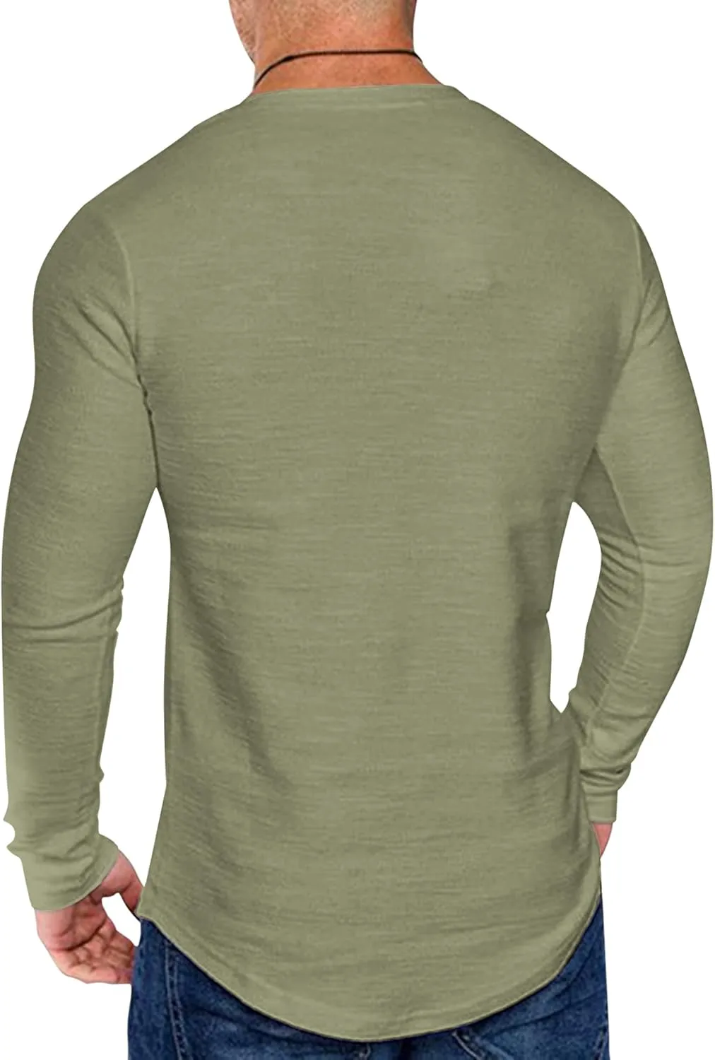 COOFANDY Men 2 Pack Muscle Fitted T Shirt Gym Workout Athletic Long Sleeves Tee