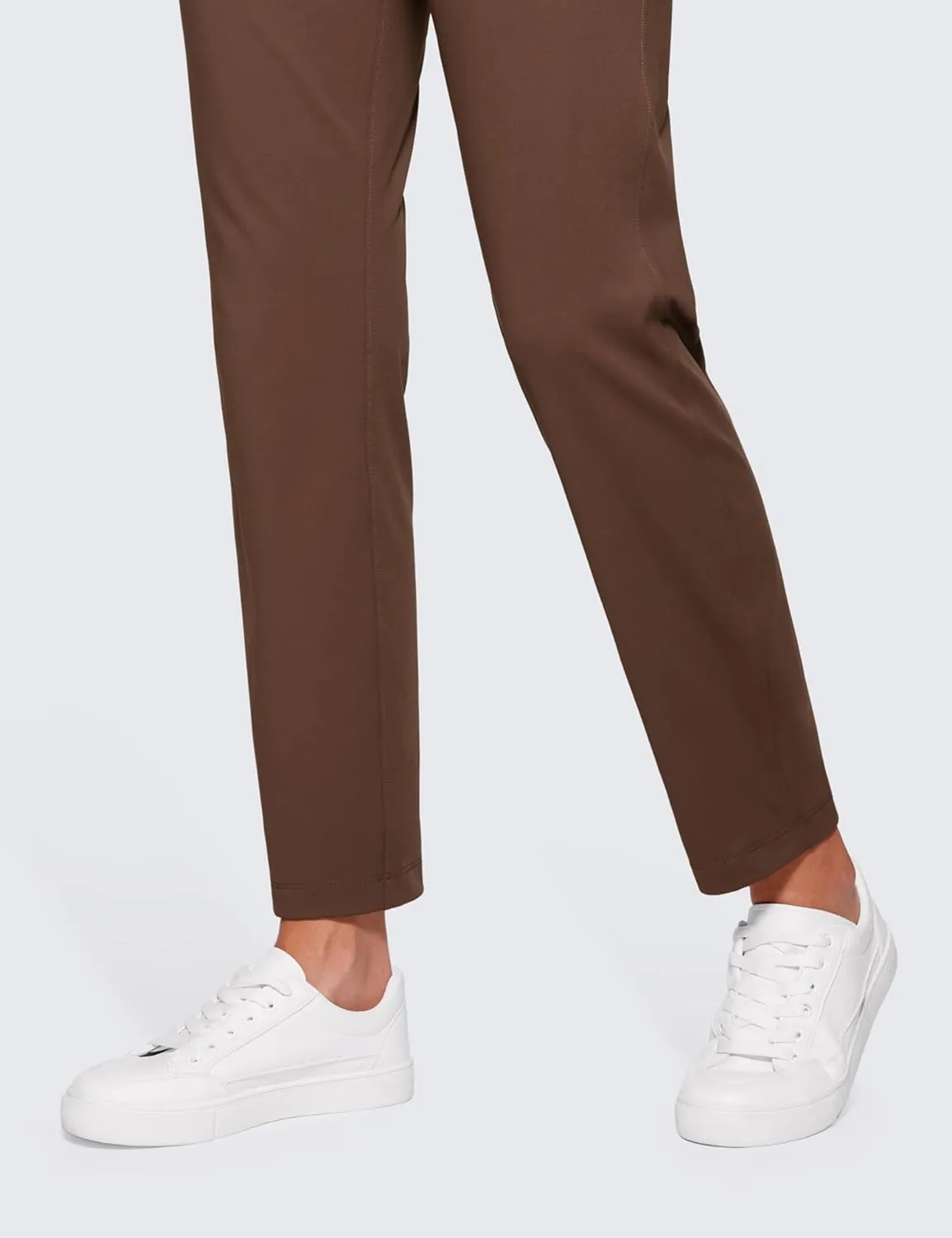 CRZ YOGA Womens 4-Way Stretch Ankle Golf Pants 7/8 Casual Dress Work Athletic Travel Workout Sweatpants with Pockets