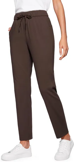 CRZ YOGA Womens 4-Way Stretch Ankle Golf Pants 7/8 Casual Dress Work Athletic Travel Workout Sweatpants with Pockets