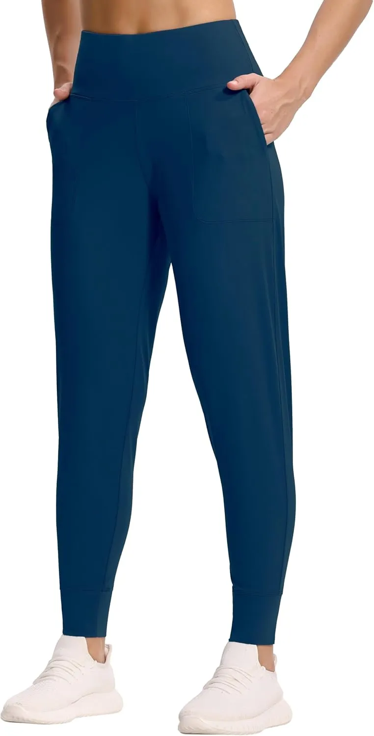 Dragon Fit Joggers for Women with Pockets,High Waist Workout Yoga Tapered Sweatpants Women's Lounge Pants