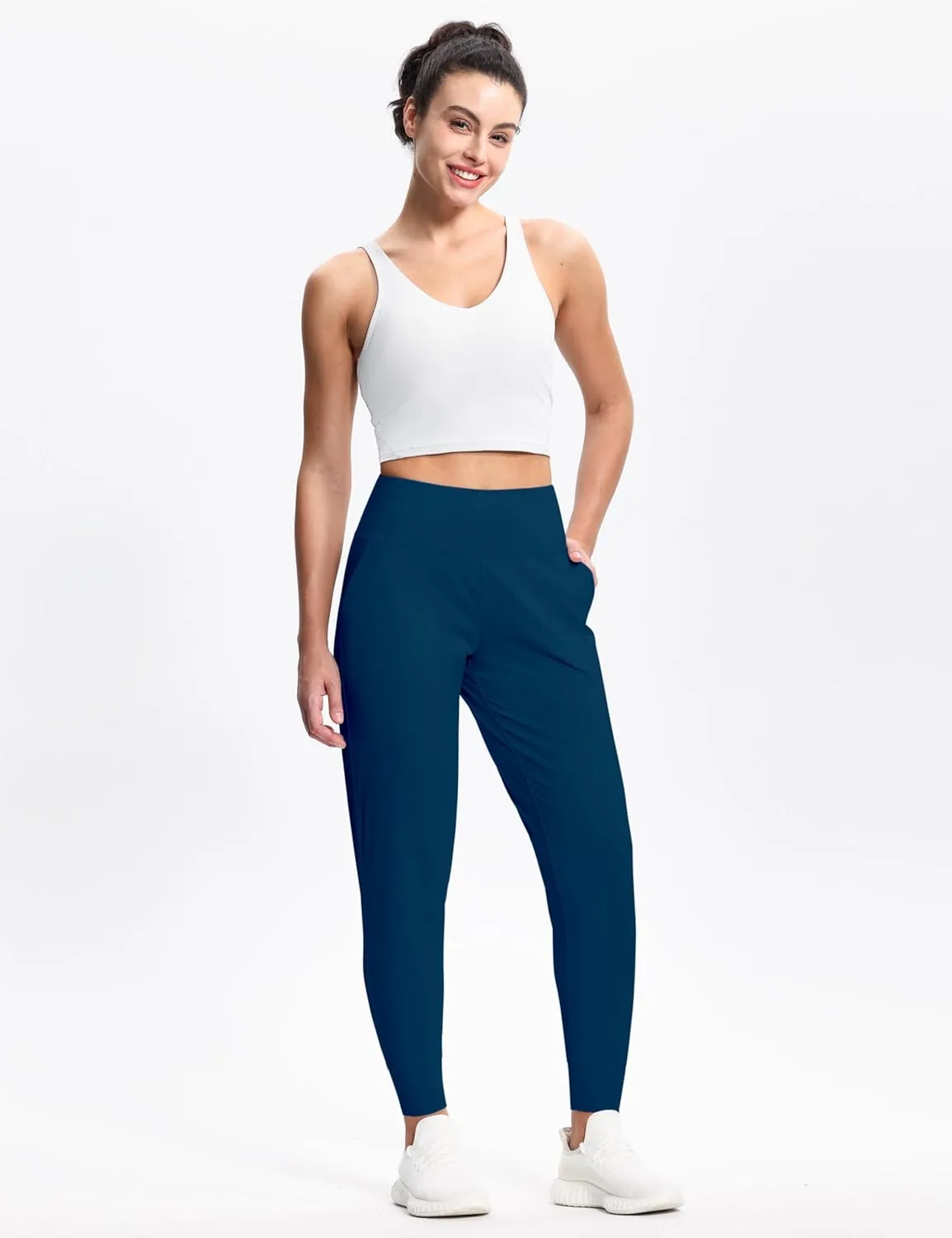 Dragon Fit Joggers for Women with Pockets,High Waist Workout Yoga Tapered Sweatpants Women's Lounge Pants