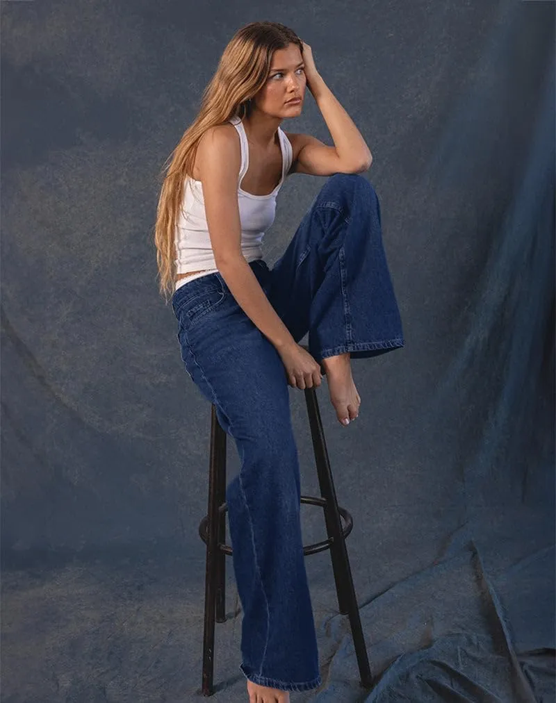 EMMIOL Women's Baggy Boyfriend Jeans Distressed Denim Pants Wide Leg Straight Trousers Streetwear Pants