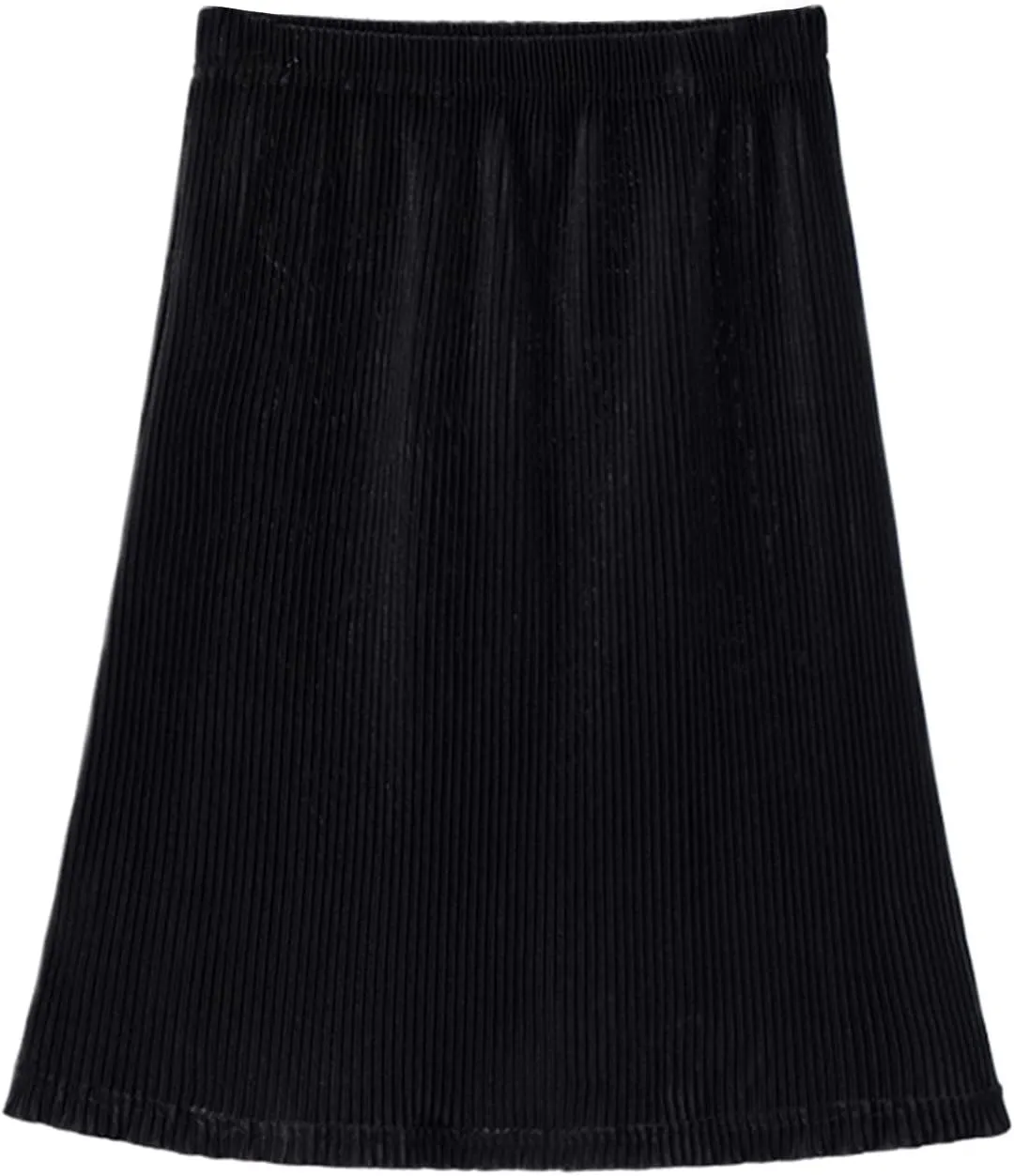 Girls Pleated Skirt Youth Little Kids Elastic High Waist Swing Midi Skirts Comfy Ice Silk Active Skirt 2-12T