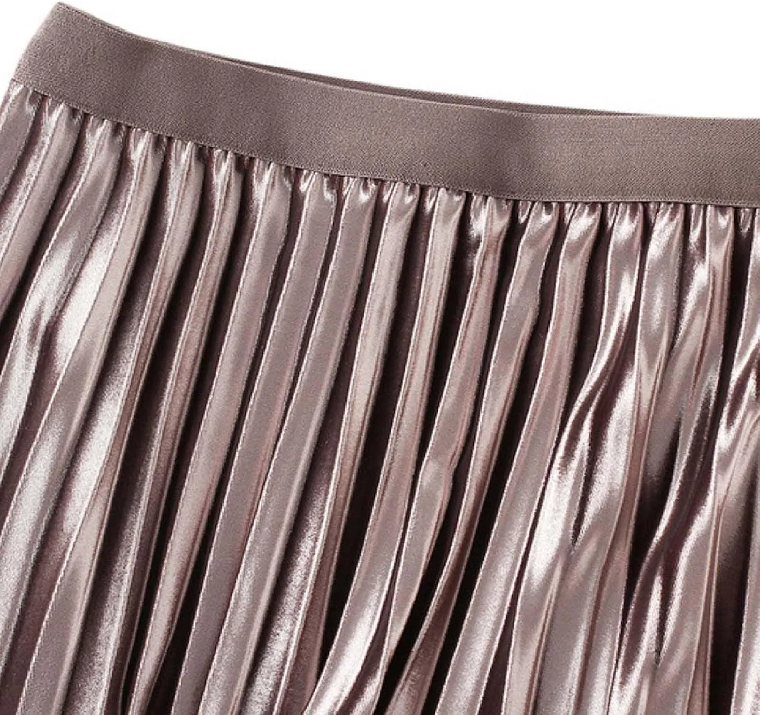 Golden Velvet Mesh Half Skirt for Women Wearing Long High Waisted Pleated Skirt On Both Sides Petticoat Skirt