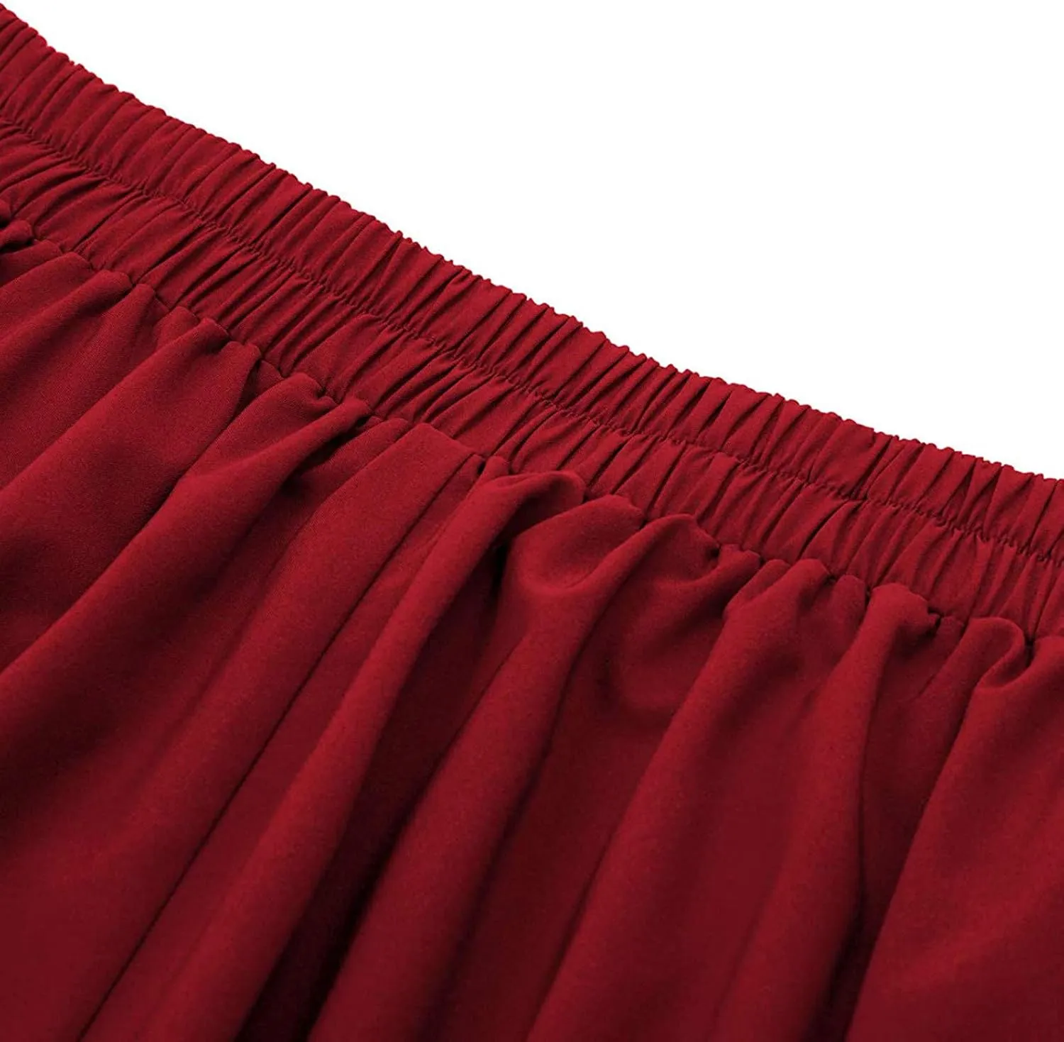 High Women Skirt Skirt Vintage Fashion Casual Waist Pleated with Pockets Skirt Skater Skirts for Women Knee