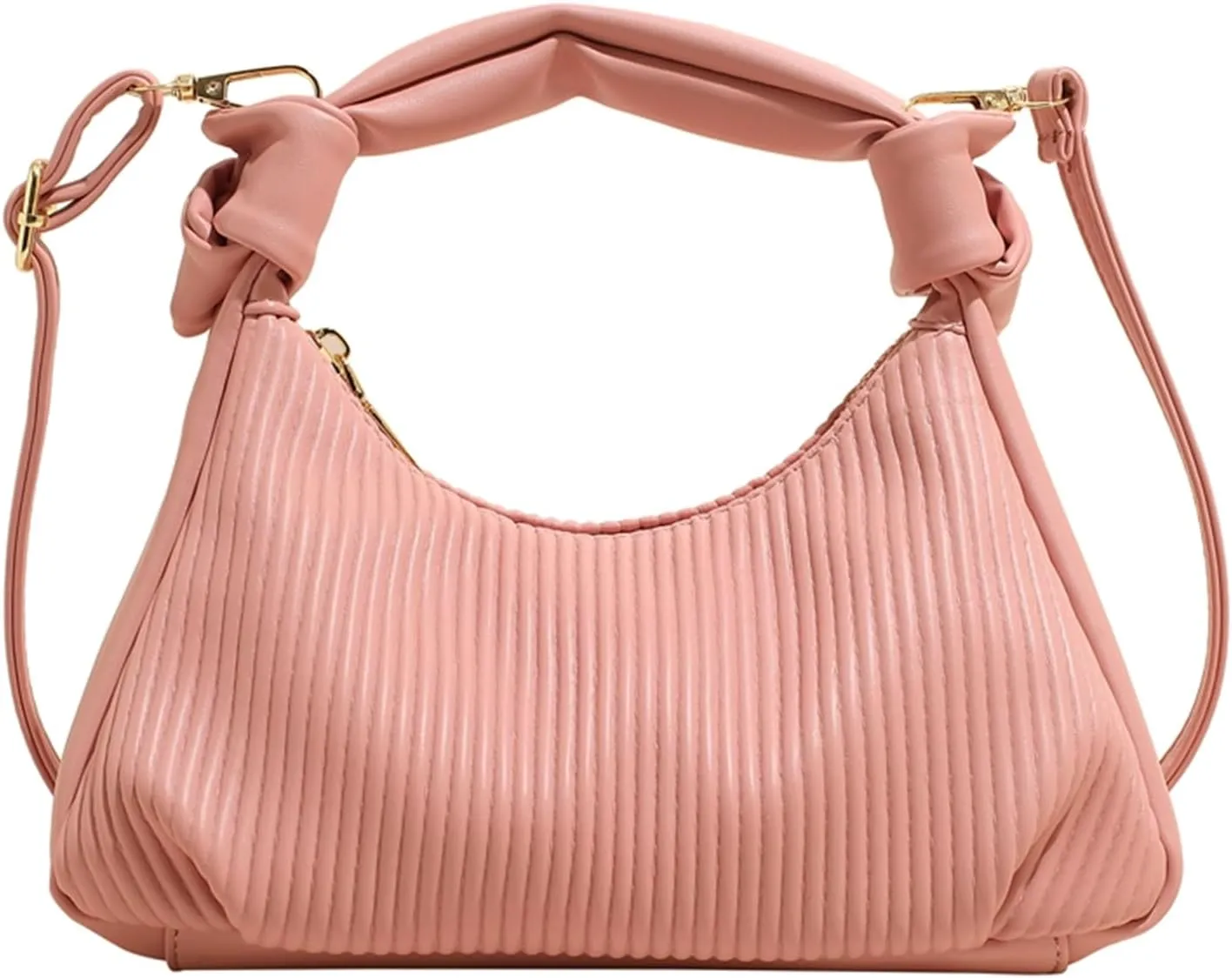Hobo Purses for Women Trendy Pleated Clutch Purse Top Handle Shoulder Bag Crossbody Handbags
