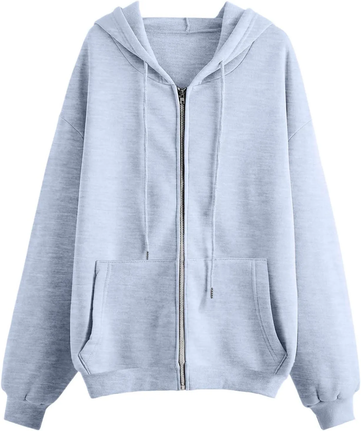 Hoodies for Women Cute Hoodies Teen Girl Fall Jacket Oversized Sweatshirts Casual Drawstring Zip Up Y2K Hoodie with Pocket