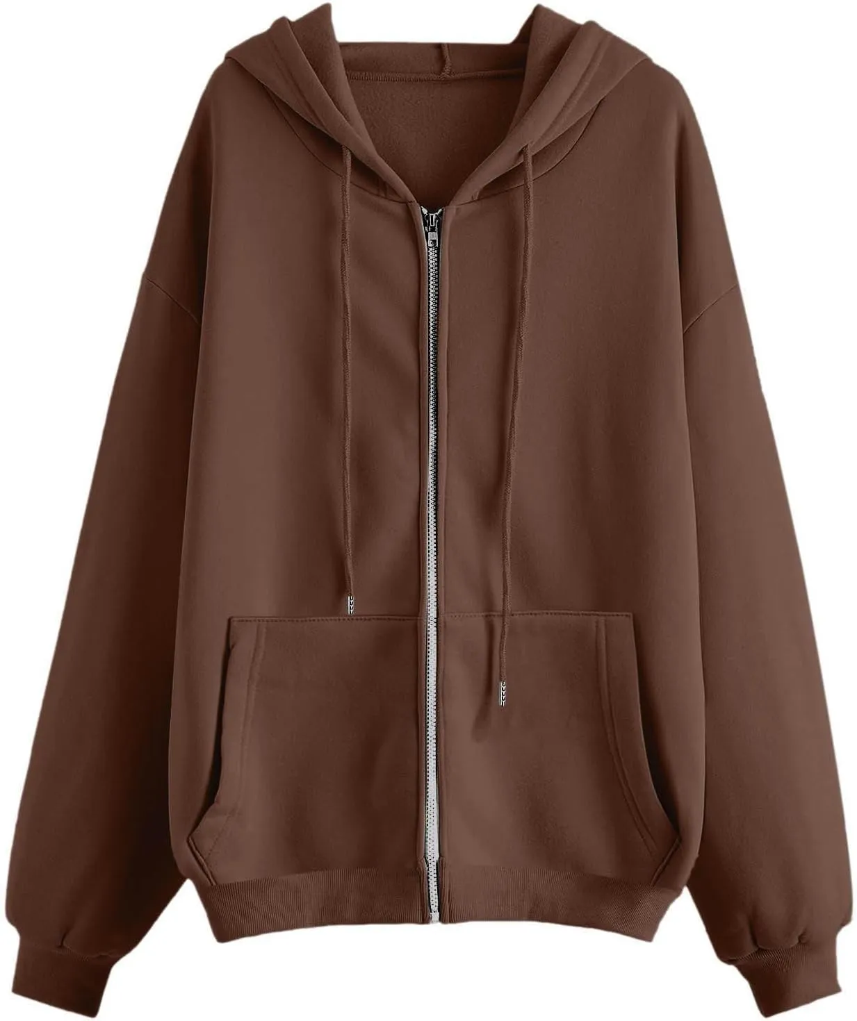 Hoodies for Women Cute Hoodies Teen Girl Fall Jacket Oversized Sweatshirts Casual Drawstring Zip Up Y2K Hoodie with Pocket
