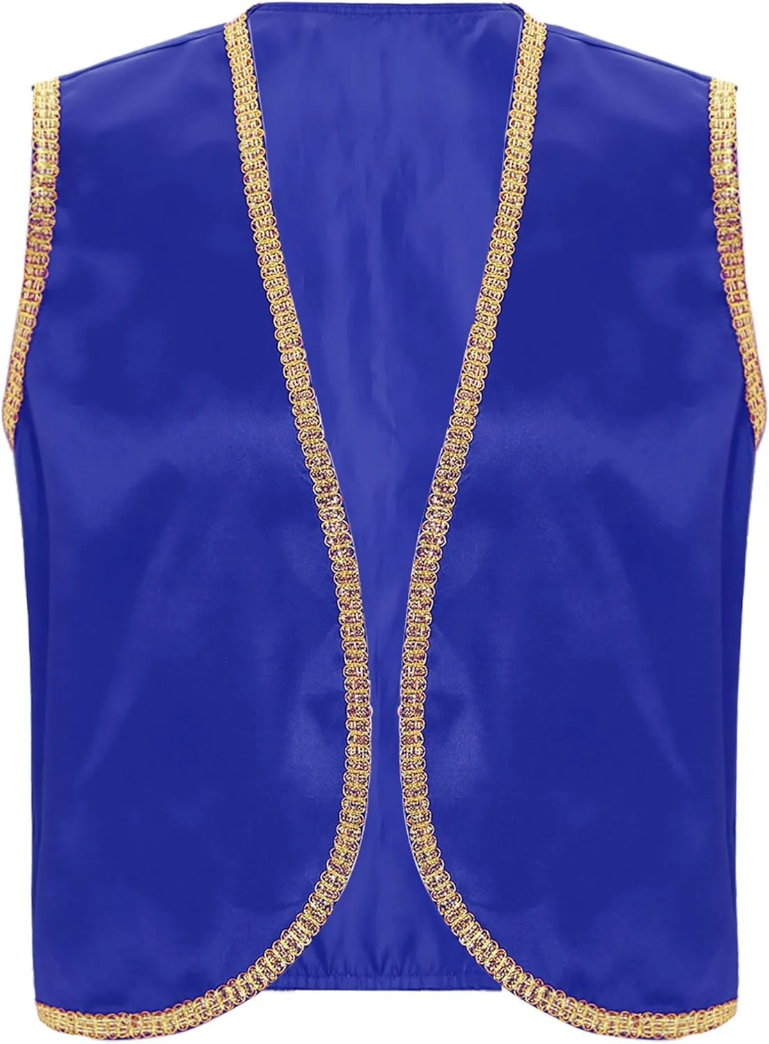 JEATHA Men's Arabian Prince Street Rat Costume for Adults Sleeveless Vest with Belt Harem Pants Cosplay Fancy Outfit Party