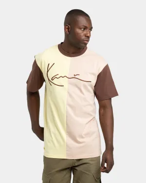 Karl Kani Men's Signature Block T-Shirt Light Yellow
