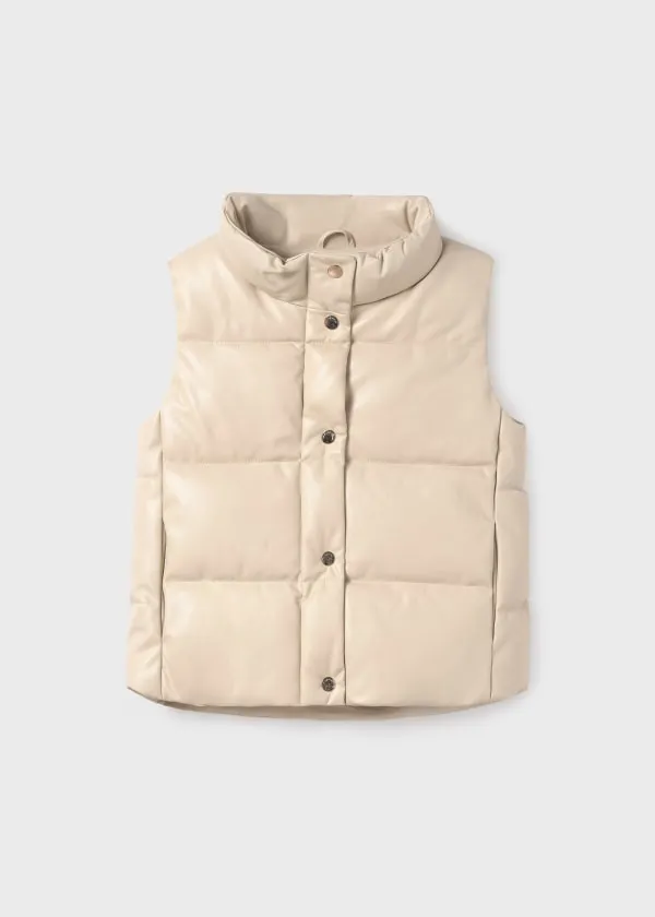 Mayoral - Girls Padded Vest - Stone