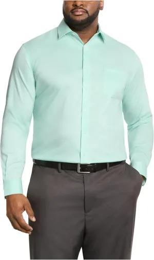 Men's Dress Shirt Ultra Wrinkle Free Flex Collar Stretch (Big and Tall)
