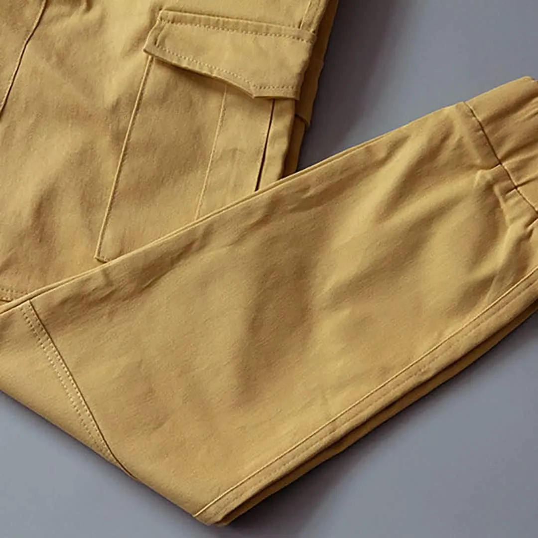 Mens Jogger Pants Running Workout Athletic Cargo Sweatpants Slim Fit Casual Chino Trousers with Pockets
