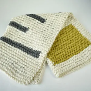 Modern Garter Stitch Baby Blanket