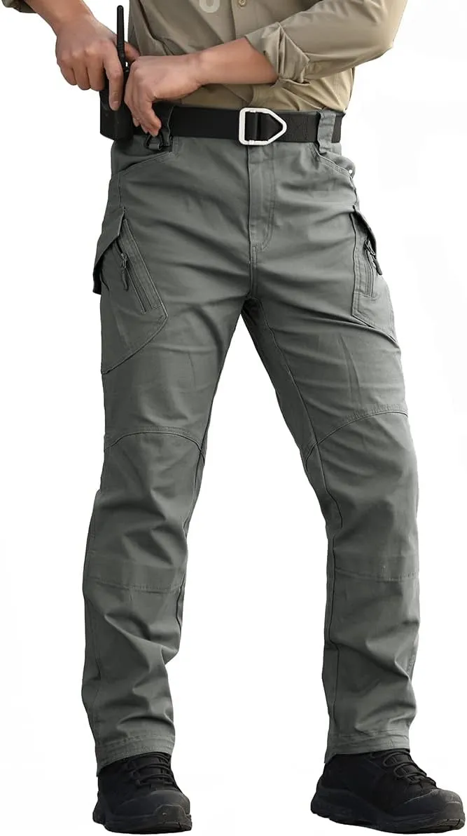 NAVEKULL Men's Military Cargo Tactical Pants Ripstop Lightweight Cotton Stretch Combat Outdoor Hiking Pants