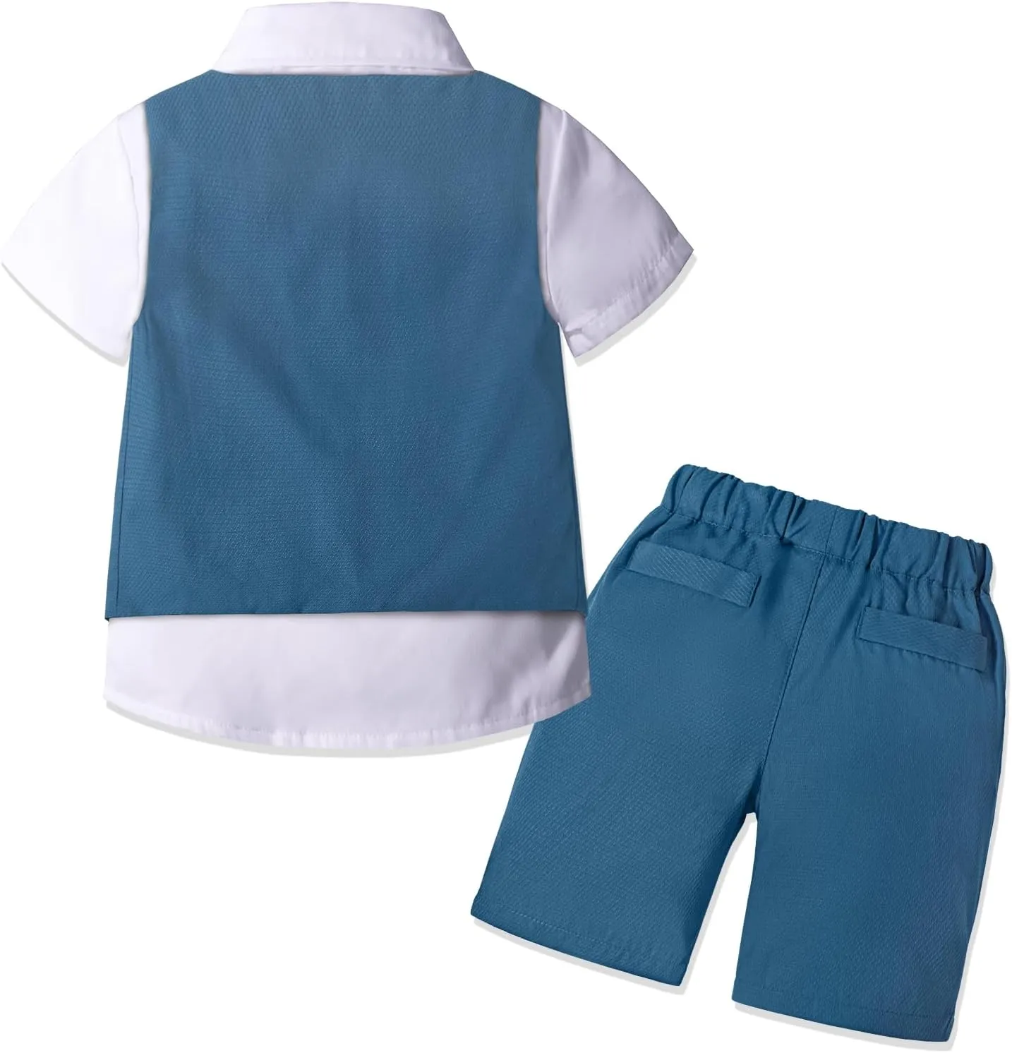 Nwada Boys Suit Toddler Dress Clothes Shirt with Bow Tie, Dress Pants Sets Kids Gentleman Outfit suits
