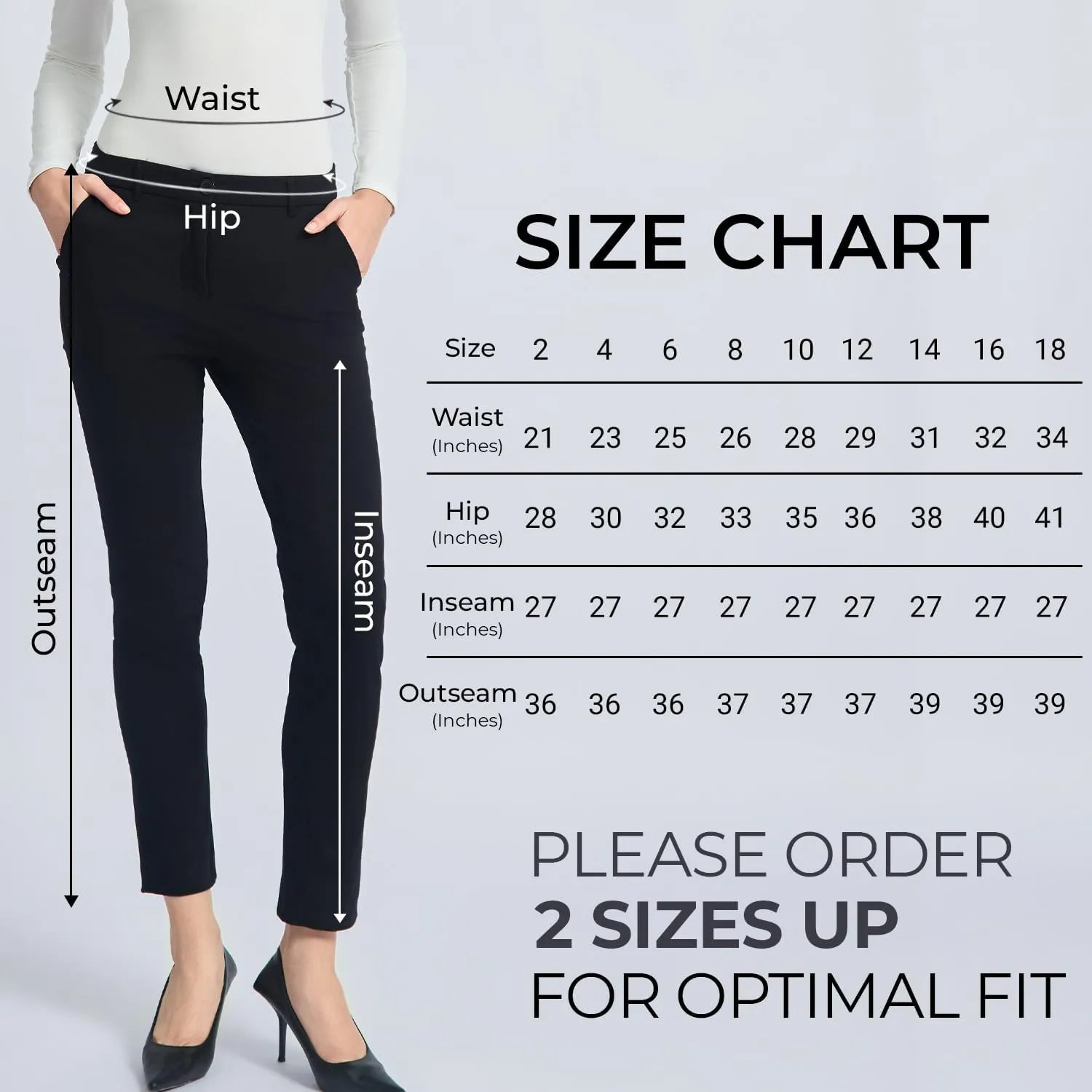 SANDY & SID Cropped Pants for Women Petite Small Size Mid Waist Slim Fit Work Pants Stretch Trousers Slack Casual Office Wear