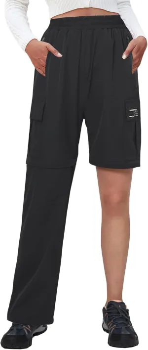 SANGTREE Girls & Women's Waterproof Outdoor Casual Cargo Jogger Pants