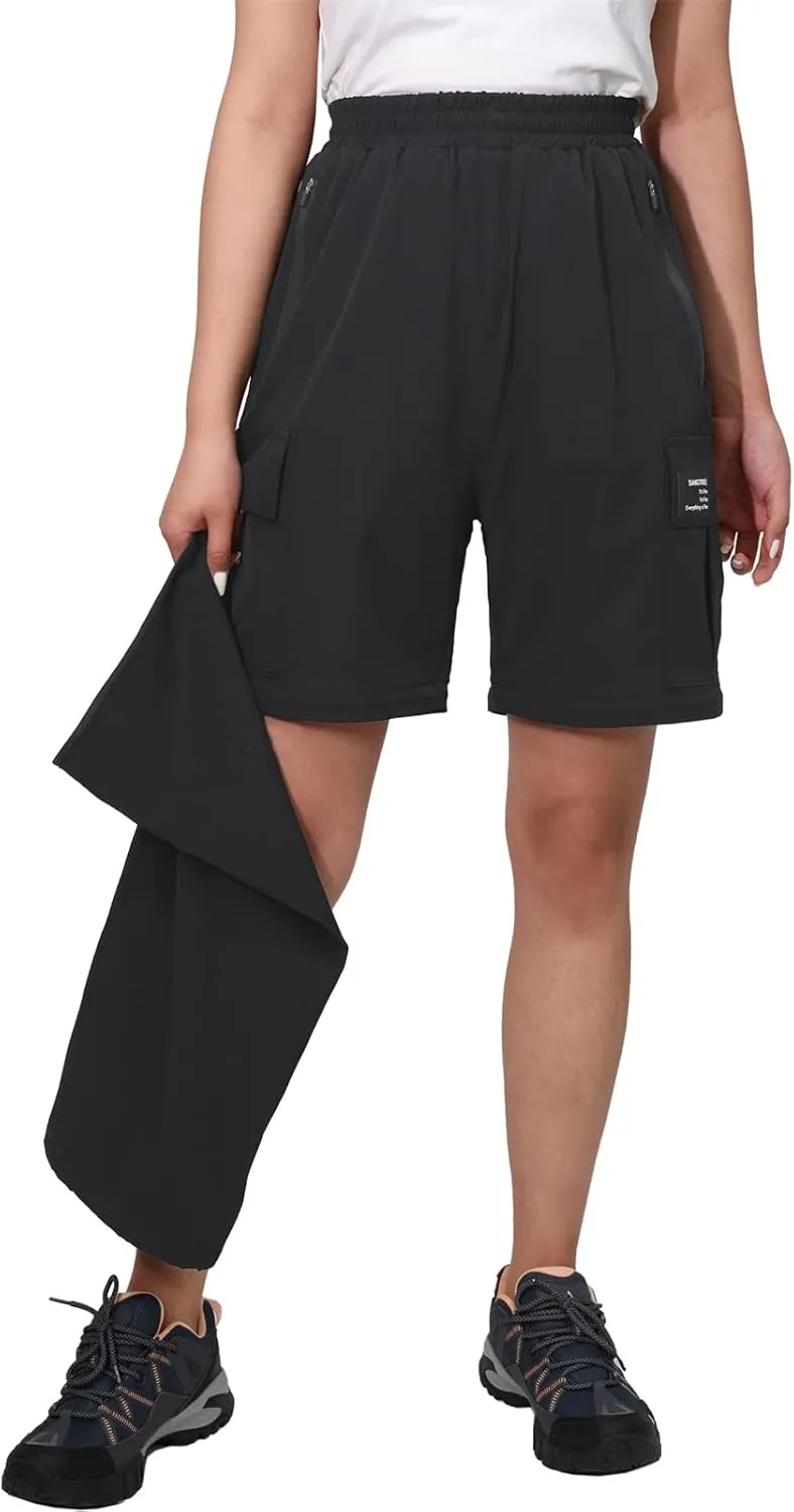 SANGTREE Girls & Women's Waterproof Outdoor Casual Cargo Jogger Pants
