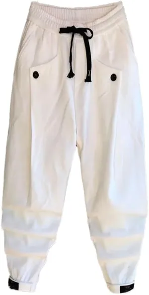 Spring Thin Sweatpants Men's Casual Pleated Pants Solid Color Loose Wide Harem Pants Leggings