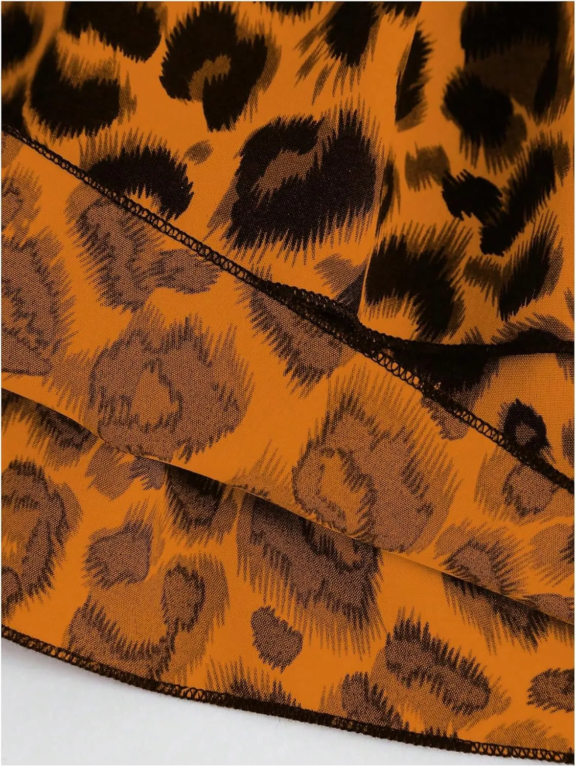 SweatyRocks Women's Y2K Cheetah Print Layered Ruffle Shirred High Waist Leopard Mini Short Skirts