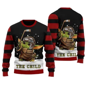 The Child Baby Yoda Snow Christmas Ugly Sweater