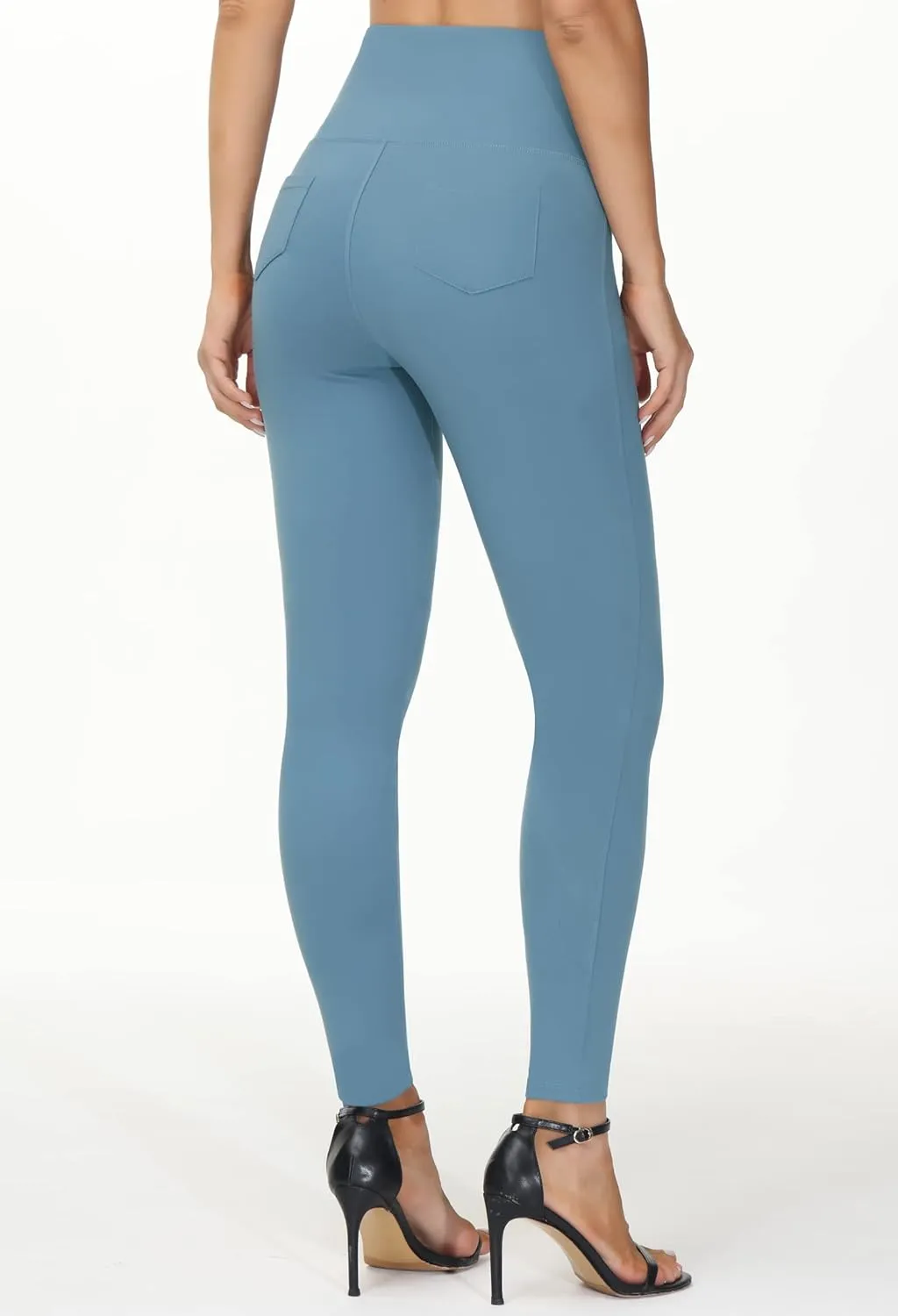 THE GYM PEOPLE Women's Casual Yoga Leggings High Waisted Tummy Control Workout Pants with 4 Pockets