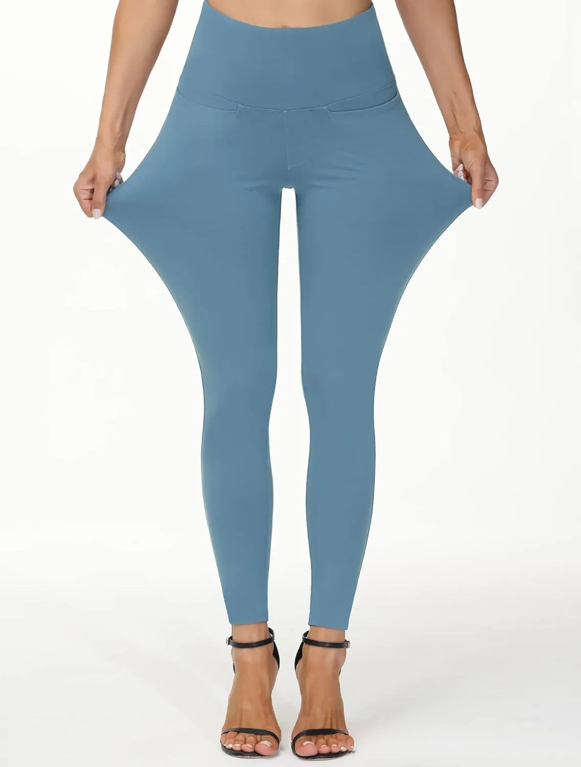 THE GYM PEOPLE Women's Casual Yoga Leggings High Waisted Tummy Control Workout Pants with 4 Pockets