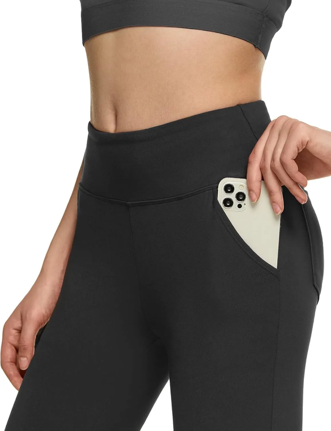 TSLA Women's Yoga & Dress Pants, Office Business Casual Work Slacks, Stretch Straight Leg/Bootcut Pants with 4 Pockets