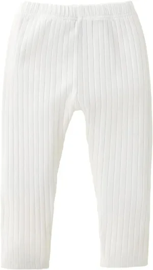 Unisex Baby Ribbed Knitting Leggings Newborn Boy Girl Elastic Waist Cotton Pants
