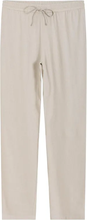 Weintee Women's 34" Inseam Tall Linen Pants with Pockets