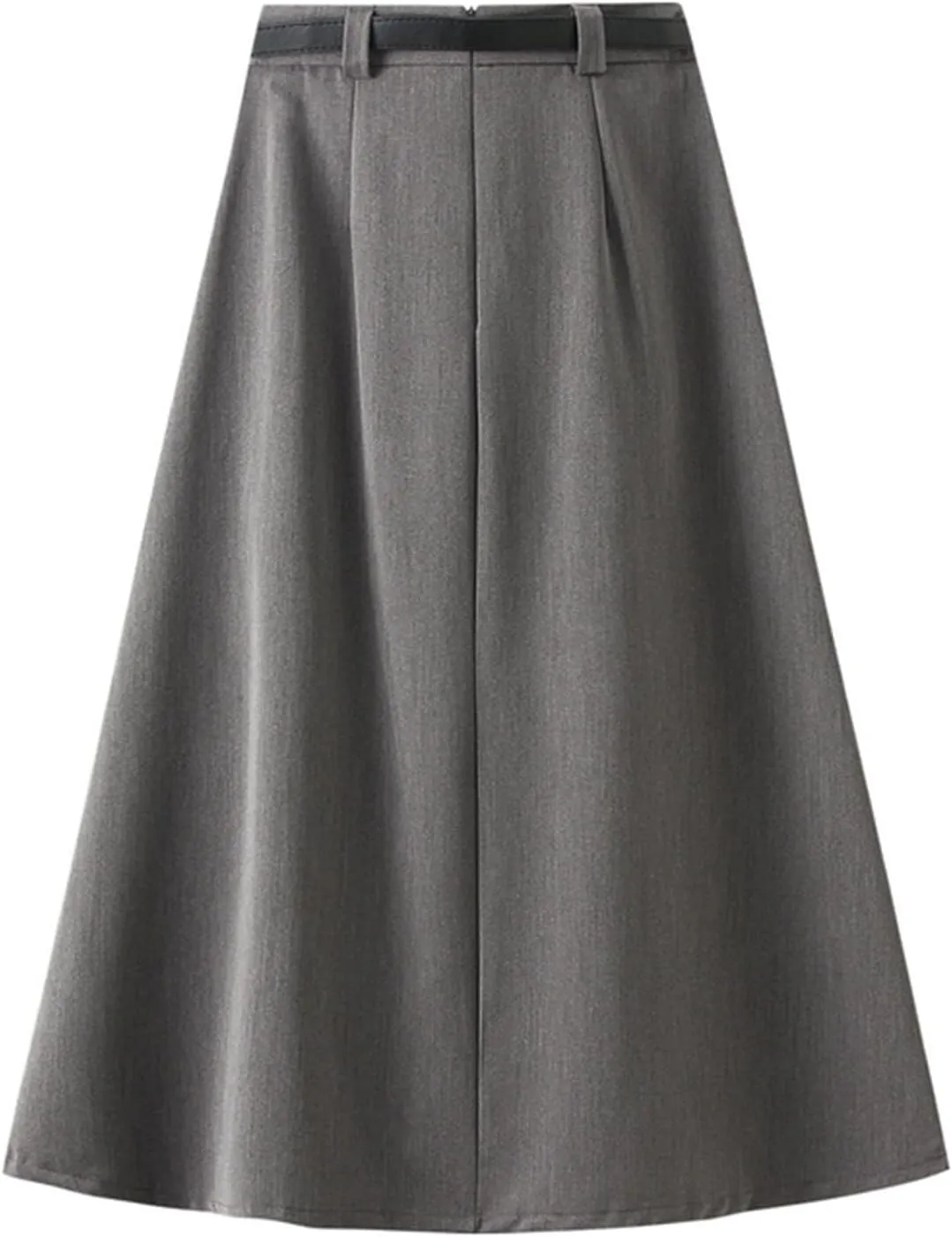 Women Fashion Casual Mid Length Suit Skirt A Line High Waisted Pleated Skirt Daily Costume Half Suit Skirt for