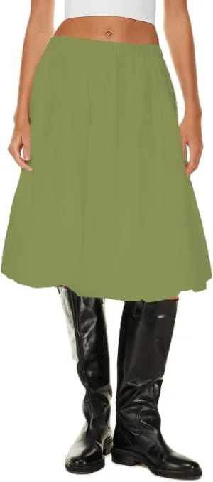 Women Y2k Bubble Skirt Low Waist Elastic A Line Midi Skirts Puffy Balloon Pleated Summer Going Out Streetwear
