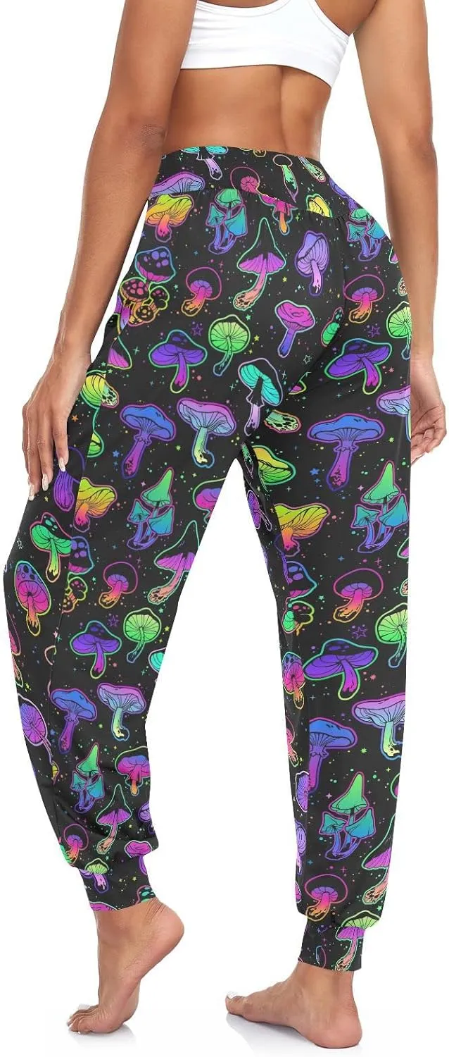 Women Yoga Pants High Waisted Stretch Loose Boho Trousers Sports Dance Harem Pants