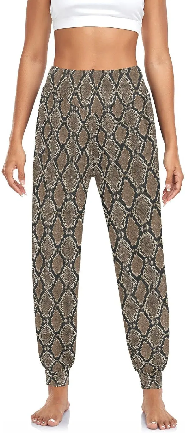 Women Yoga Pants High Waisted Stretch Loose Boho Trousers Sports Dance Harem Pants