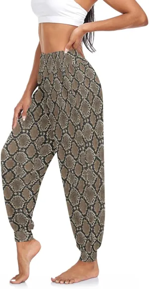 Women Yoga Pants High Waisted Stretch Loose Boho Trousers Sports Dance Harem Pants