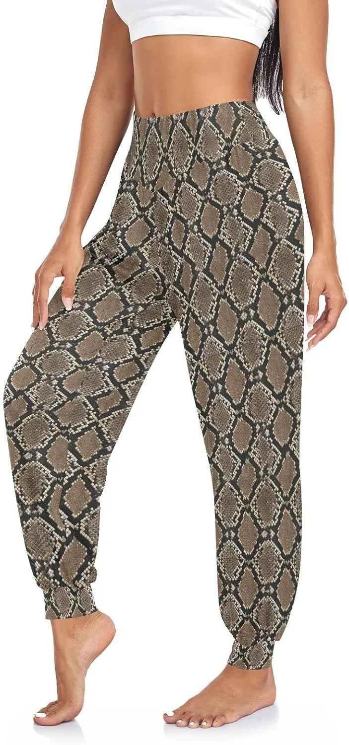 Women Yoga Pants High Waisted Stretch Loose Boho Trousers Sports Dance Harem Pants