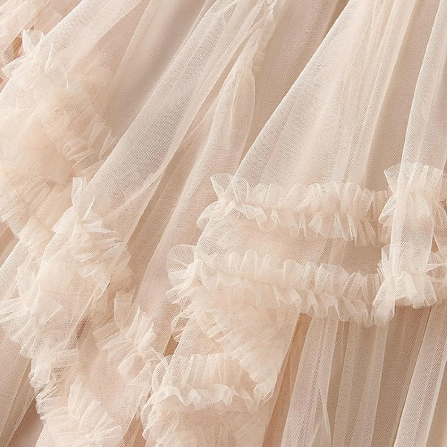 Women's A Line Tulle Party Dinner Tutu Skirt Brown Stretchy High Waisted Flared Skirt Womens Button Front Denim